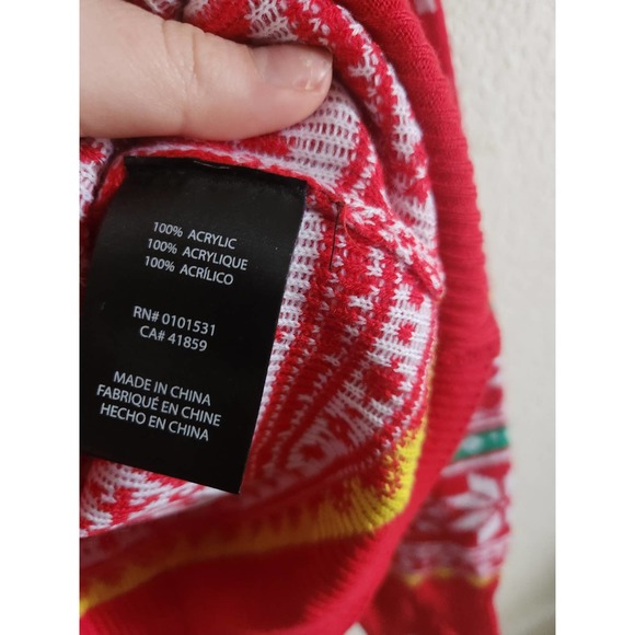 SpongeBob Square Pants Ugly Christmas Sweater Size L - Picture 7 of 10